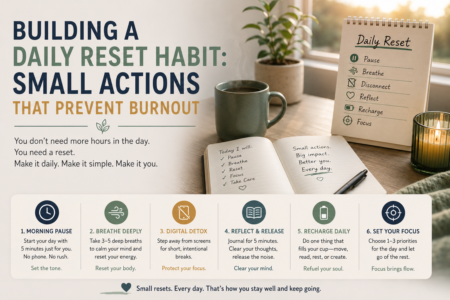 Building a Daily Reset Habit: Small Actions That Prevent Burnout